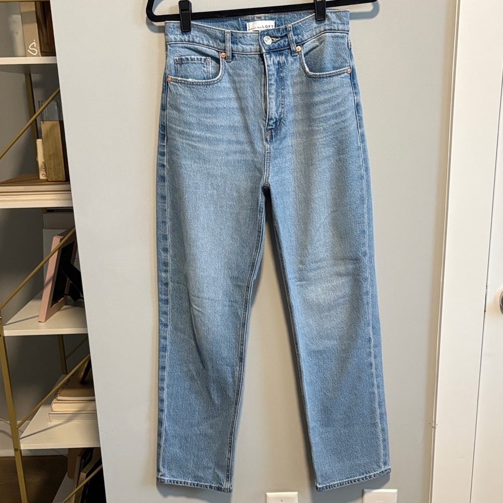 LOFT Light Wash Women's Straight Leg Jeans